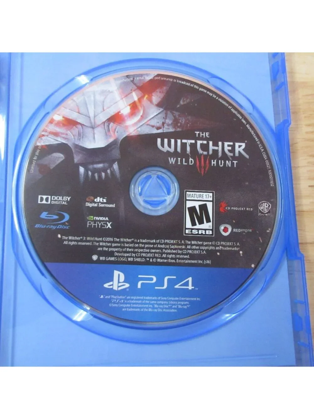The Witcher 3 Wild Hunt PS4 (PlayStation 4, 2015) complete with map